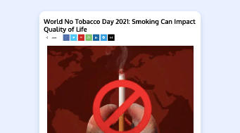 World No-Tobacco Day  